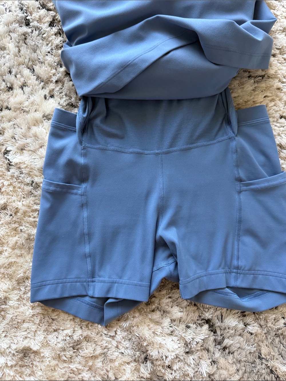 Lululemon Everyday Slip Dress / shorts Blue - Picture 2 of 4